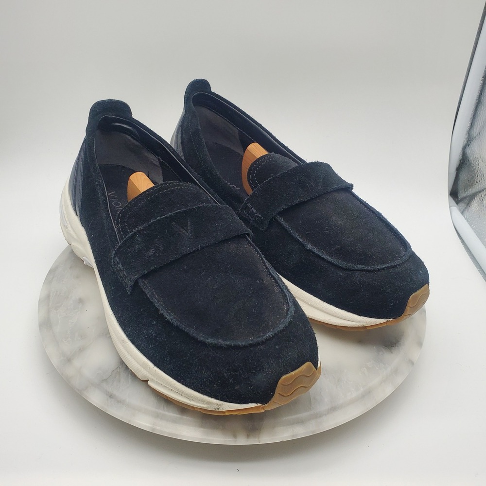 Vionic Women's‎ 23Walk Black Suede Sneaker Loafers Orthotic Support Size 11